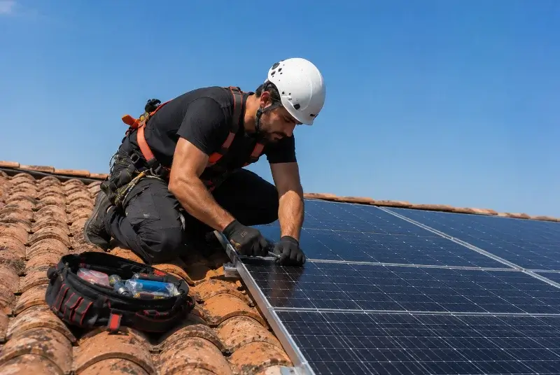 Maintenance et monitoring de panneaux solaires à Fiac